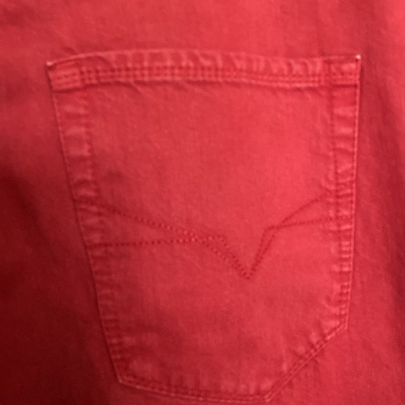 Vintage Guess Women’s button down red jeans! Straight/boots! High rise! Size 36 - Picture 8 of 17